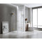 90x90cm Double Door Corner Shower – Gunmetal Wall U-Brackets with SS Hinges for Contemporary Bathrooms