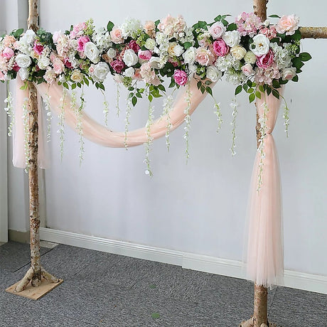 1M Artificial Flower Runner Arrangement Panel Wall Rose DIY Wedding Party Décor