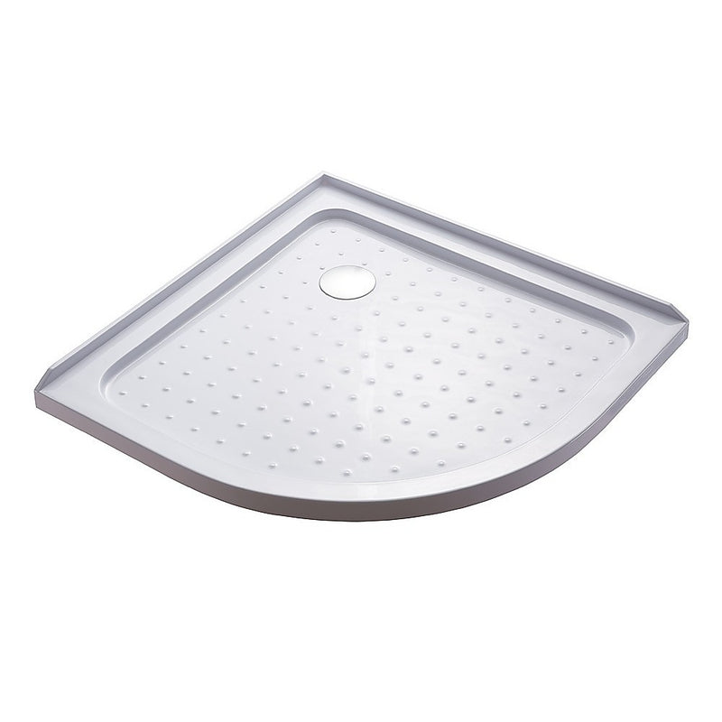100x100cm Rounded Curved Shower Base in White