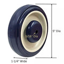 8 x 5" Diameter Wheels Nuts and Bolts included