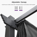 3x4M Aluminium Pergola Marquee with Retractable Roof – Garden Canopy