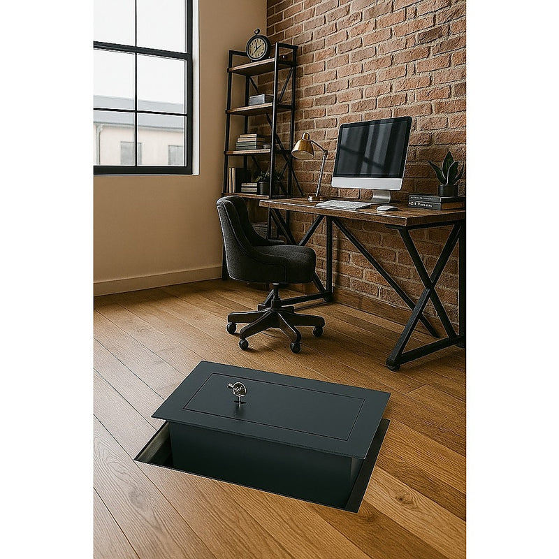Underfloor Concealed Safe with Key – Heavy Duty Hidden Security Box