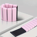 2-Piece Ankle & Wrist Weights – 1kg Pair Adjustable Workout Bangles (Pink)