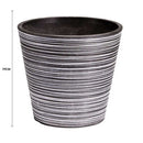 Black and White Engraved Pot 17cm