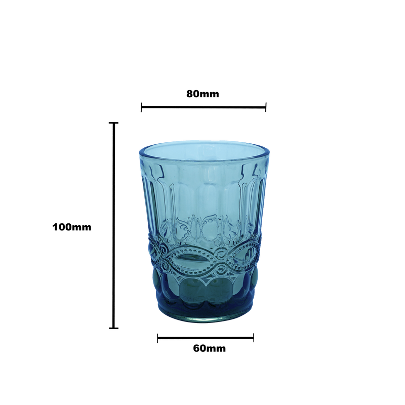 Faubourg Embossed Tumbler - 250ml blue