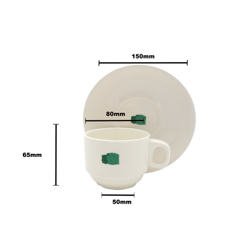 Summer Block Cup and Saucer - 200ml