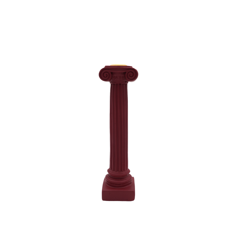 Parthenon Candle Holder red