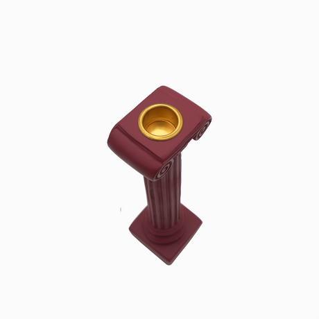 Parthenon Candle Holder red