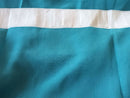 2 Long drop Sheer Voile Curtains 592cm x 270cm Drop+Hooks Pinch Pleat Lake Blue