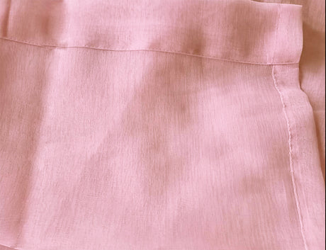 2 Long drop Sheer Voile Curtains 588cm wide 270cm Drop Pinch Pleat+30 Hook, Pink