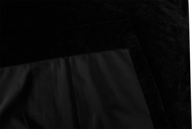 Large Thick Faux Mink Velvet Curtains Blockout 540x 230cm+Hook Pinch Pleat Black