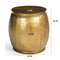 BRASS LOOK HAMMERED SIDE TABLE