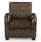 ARMSTRONG HAND MADE LEATHER ARM CHAIR
