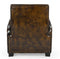 ARMSTRONG HAND MADE LEATHER ARM CHAIR