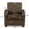 ARMSTRONG HAND MADE LEATHER ARM CHAIR