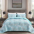 Distinctive Quilted Coverlet and Pillowcases Set: Make a Bold Statement