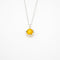 Gift Gox - Aroma Necklace White Gold - Planet Jovian Gold (Golden Yellow) + Purify Oil Blend