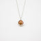 Gift Gox - Aroma Necklace White Gold - Planet Plutonian Amethyst (Golden Purple) + Purify Oil Blend