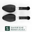 Black Adjustable Shoe Tree for Women's Shoes, Small Size EUR 35-40