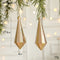 Set of 10 Christmas Ornaments -Gold & Rose Gold Holiday Tree Decorations