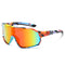 Fashionable Sports Sunglasses with Colorful Mirror Lenses - UV400 Protection for Cycling & Outdoor Activities  Leopard
