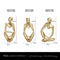 Abstract Thinker Sculpture Set - Gold Resin Figurines, Modern Art Home Decor, Set of 3