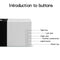 Mini Home Portable Cinema Projector - LED Compact Entertainment Projector for Movies & Gaming (White+yellow)