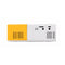 Mini Home Portable Cinema Projector - LED Compact Entertainment Projector for Movies & Gaming (White+yellow)