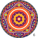 Set of 6 Mandala Ceramic Drink Coasters - Absorbent, Non-Slip Coasters for Coffee Table and Home Decor 10.4cm