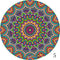 Set of 6 Mandala Ceramic Drink Coasters - Absorbent, Non-Slip Coasters for Coffee Table and Home Decor 10.4cm