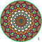 Set of 6 Mandala Ceramic Drink Coasters - Absorbent, Non-Slip Coasters for Coffee Table and Home Decor 10.4cm