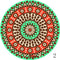 Set of 6 Mandala Ceramic Drink Coasters - Absorbent, Non-Slip Coasters for Coffee Table and Home Decor 10.4cm