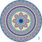 Set of 6 Mandala Ceramic Drink Coasters - Absorbent, Non-Slip Coasters for Coffee Table and Home Decor 10.4cm