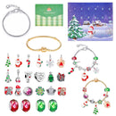 M-06 Christmas Jewelry Advent Calendar - DIY Charm Bracelet Kit with 24 Days of Surprises