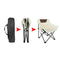 Black Outdoor Folding Camping Chair - Portable Lounge Chair, Lightweight Beach Chair, Fishing Stool, and Picnic Seat, Perfect for Outdoor Adventures