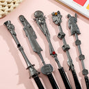 5-Piece Gothic Skeleton Jack Makeup Brush Set - Halloween Horror-Themed Metal Eyeshadow Brushes for Creative Festive Gifts