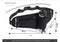 Rose Red Adjustable Running Waist Pack with Water Bottle Holder, Reflective Design, and Multiple Storage Pockets for Outdoor Activities