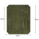 Beige Durable Waxed Canvas Knife Roll Bag - Portable Chef Tool Organizer