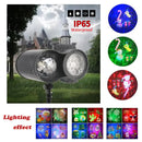 Bracket  Outdoor Waterproof Lawn Dual-Tube Projection Light – LED Halloween & Christmas Dynamic Water Ripple Animation, Replaceable 12 Slides, Stake or Stand Mountable