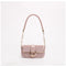 Pink Elegant Quilted Chain Shoulder Bag for Office Professionals | Simple and Fashionable Small Square Bag for Women