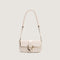 White Elegant Quilted Chain Shoulder Bag for Office Professionals | Simple and Fashionable Small Square Bag for Women