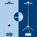 Black Adjustable Foldable Garment Steamer Stand – Independent Support for Home Use