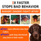 Black And Orange Ultrasonic Dog Bark Control Device, Rechargeable Dog Trainer with LED Flashlight, Portable Anti-Barking Tool
