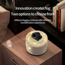 Black Creative Cannon-Shaped Aromatherapy Diffuser with Colorful LED Lights, 280ml Ultrasonic Humidifier, Dual Mist Modes, Desktop Small Air Freshener