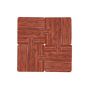 Reddish Brown Natural Black Walnut Wooden Coasters, Heat-Resistant Tea Cup Pads, Puzzle-Shaped Drink Mats, Eco-Friendly Tea Accessories Set