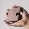 Reddish Brown Natural Black Walnut Wooden Coasters, Heat-Resistant Tea Cup Pads, Puzzle-Shaped Drink Mats, Eco-Friendly Tea Accessories Set