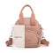 Bean paste color Mini Waterproof Nylon Backpack - Lightweight Casual Crossbody Bag