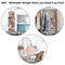 Pink Compact PU Leather Travel Toiletry Bag with Zipper Compartments