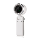 White Compact and Foldable Mini Projector - Portable and Versatile for Home and Office Use