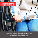 Blue Emergency Car Window Breaker Tool with LED Flashlight - Compact, Safety & Multi-Purpose